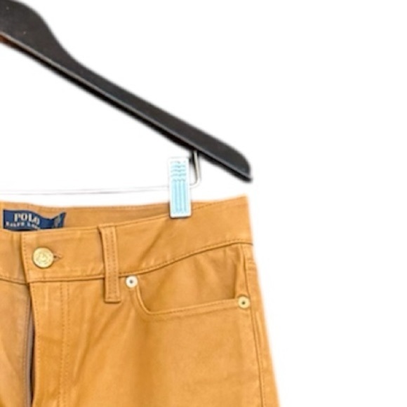 Polo NWOT Sz.6 Lambskin leather jeans by Ralph Lauren - Picture 10 of 15